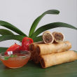 Vietnamese beef spring rolls